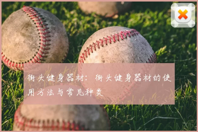 街头健身器材:街头健身器材的使用方法与常见种类